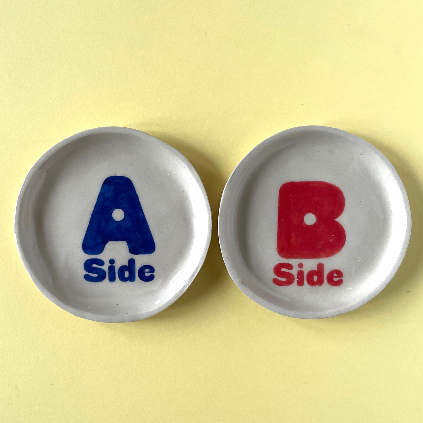A Side and B Side Plates