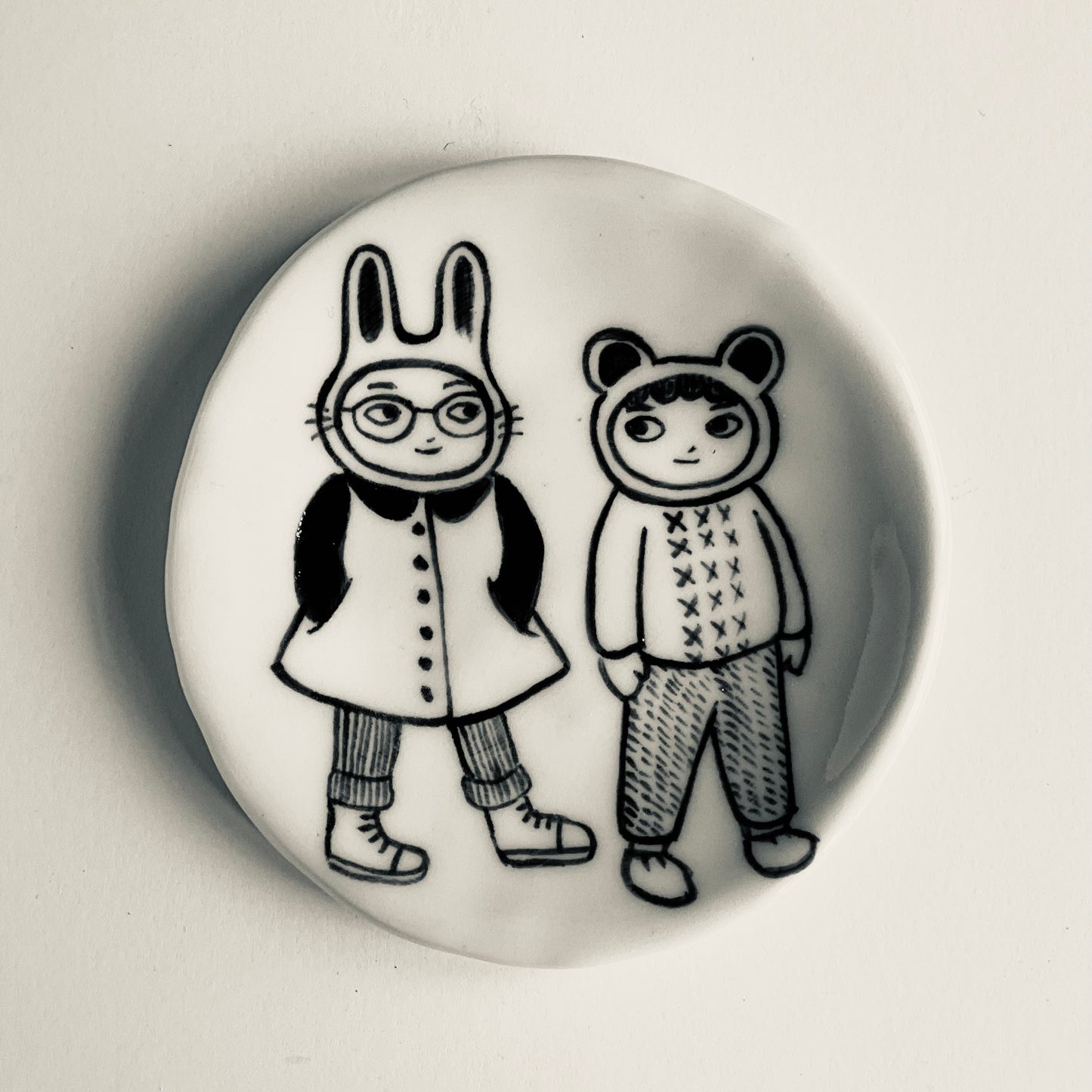 Bunny and Bear plate