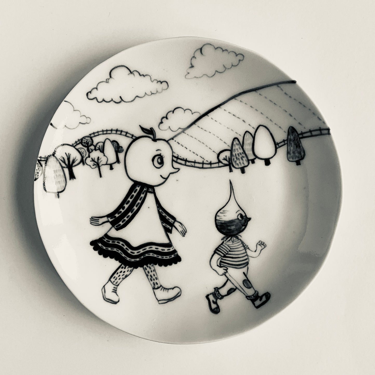 Apple and Radish plate