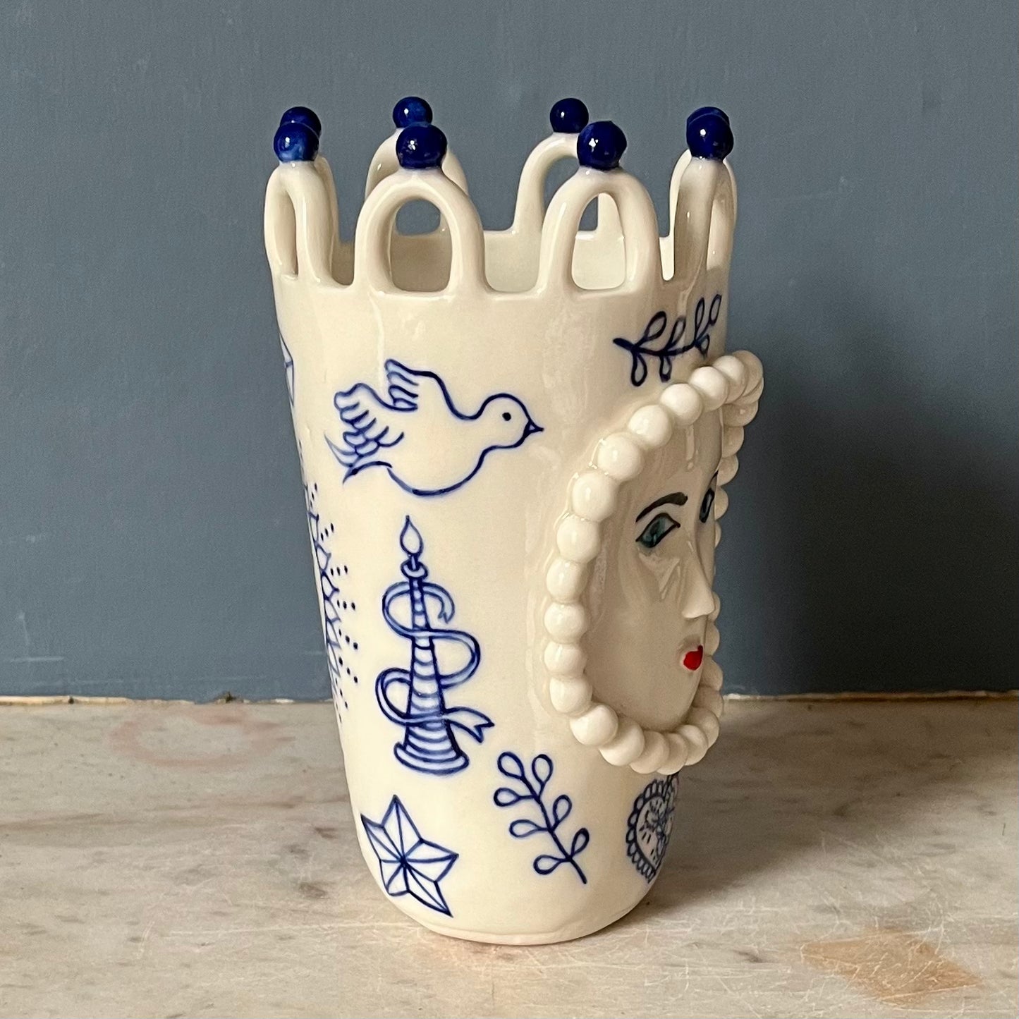 Porcelain Lady with Tattoos