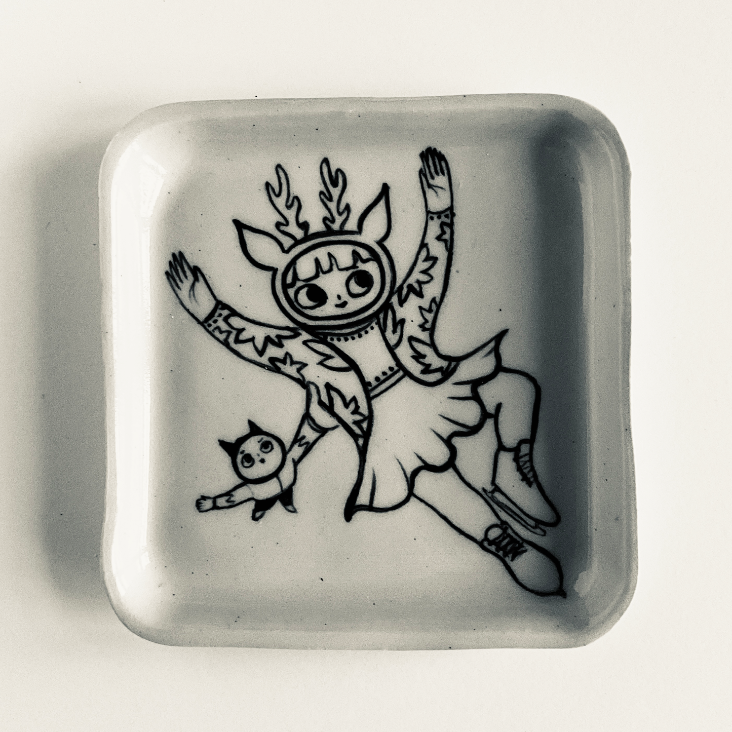 Cat and Deer perform their Ice Dance plate