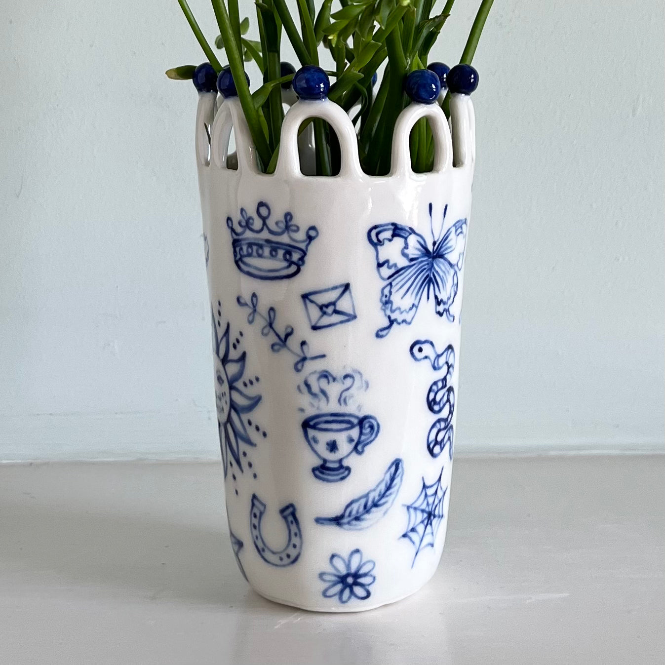 Porcelain Lady with Tattoos