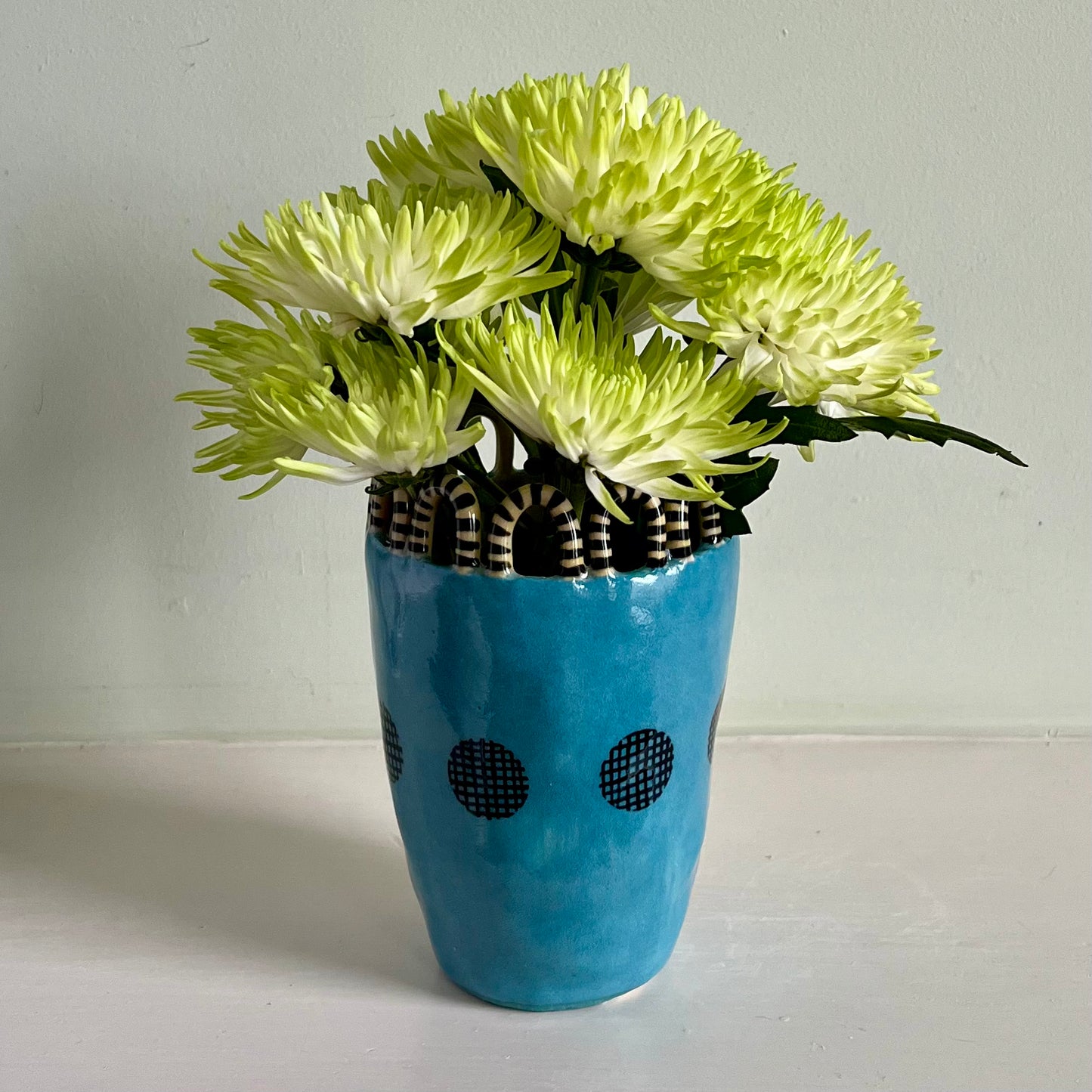 Turquoise Man with Turquoise Circle Surround