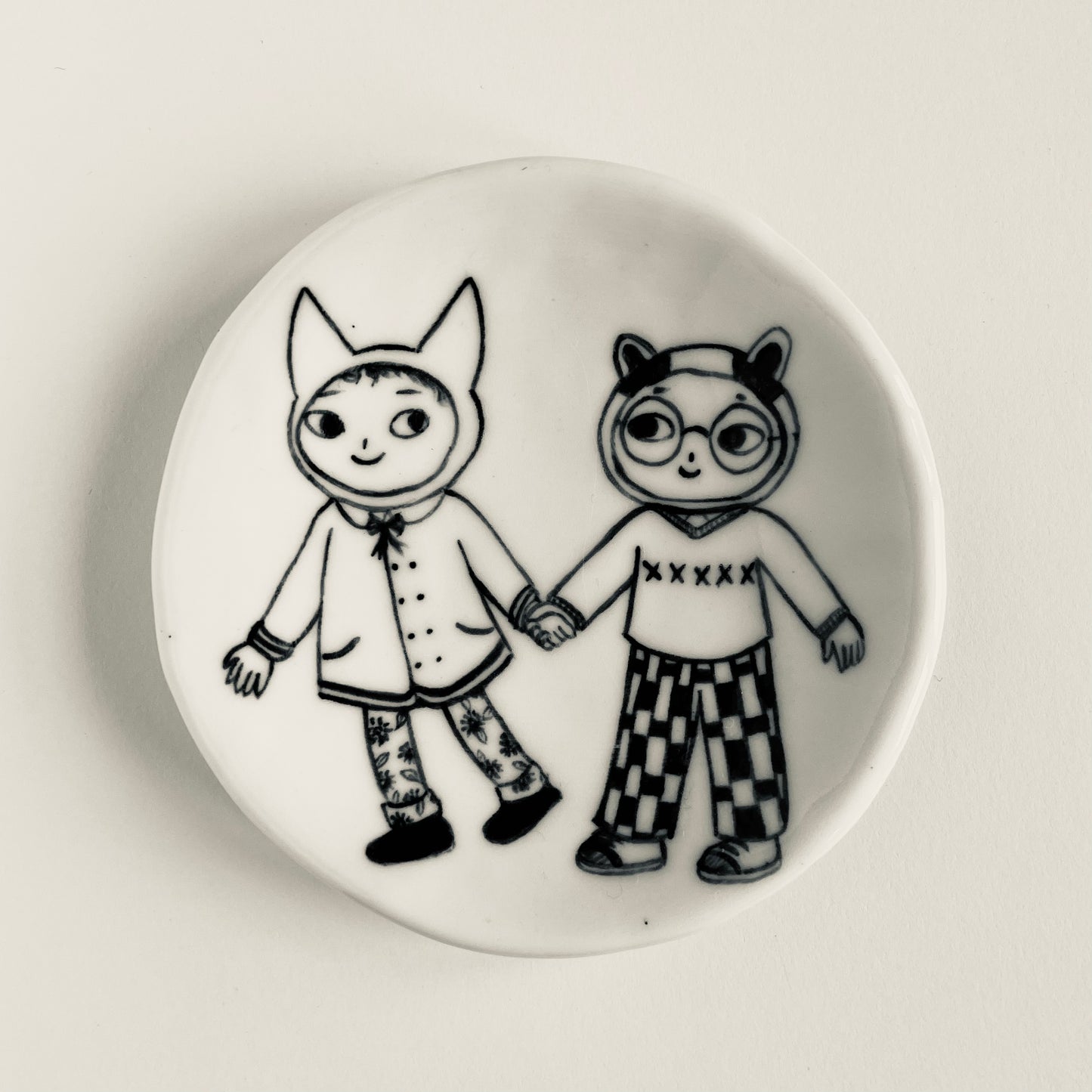Fox and Badger plate