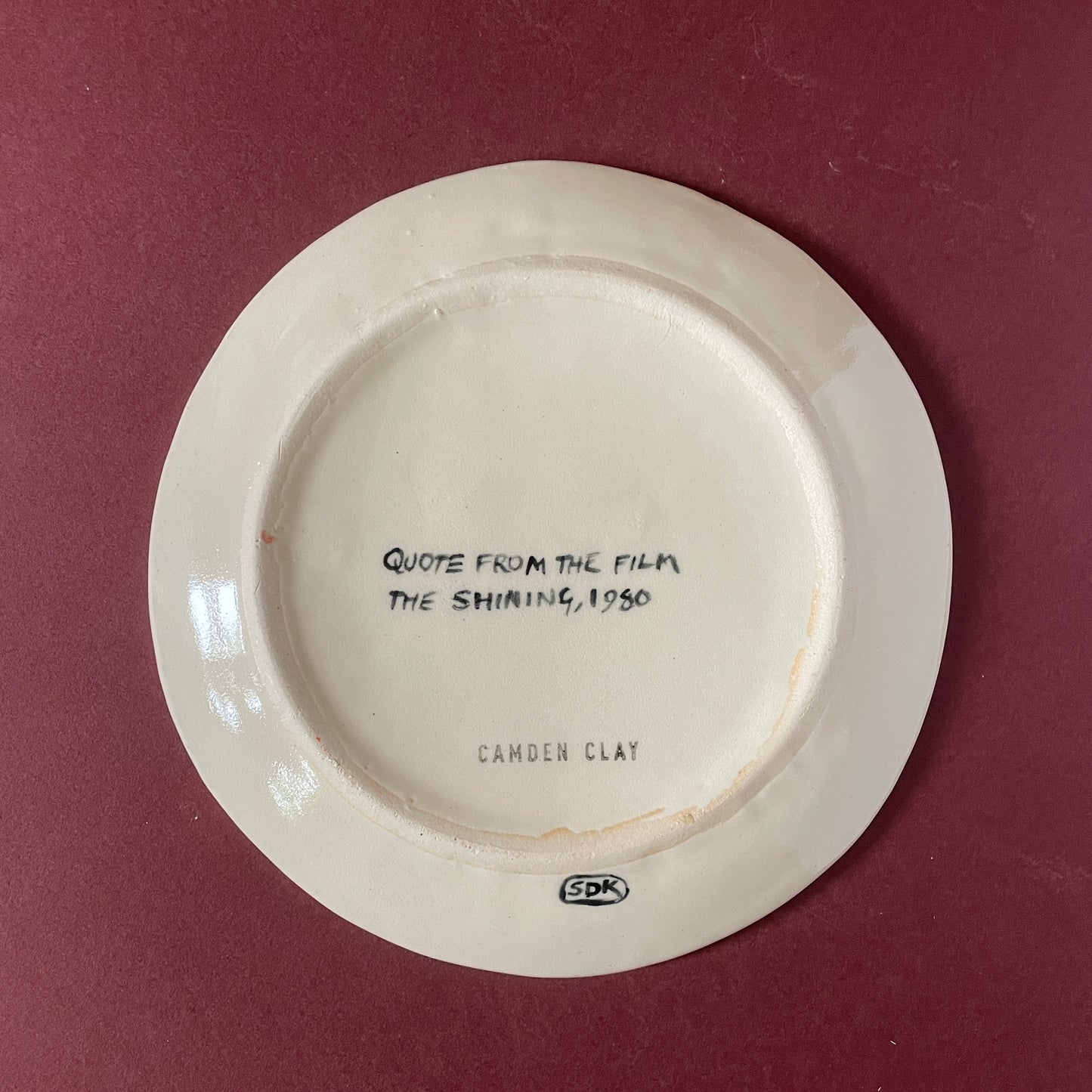 The Shining – 'How'd you like some ice cream, Doc?' Stoneware Plate