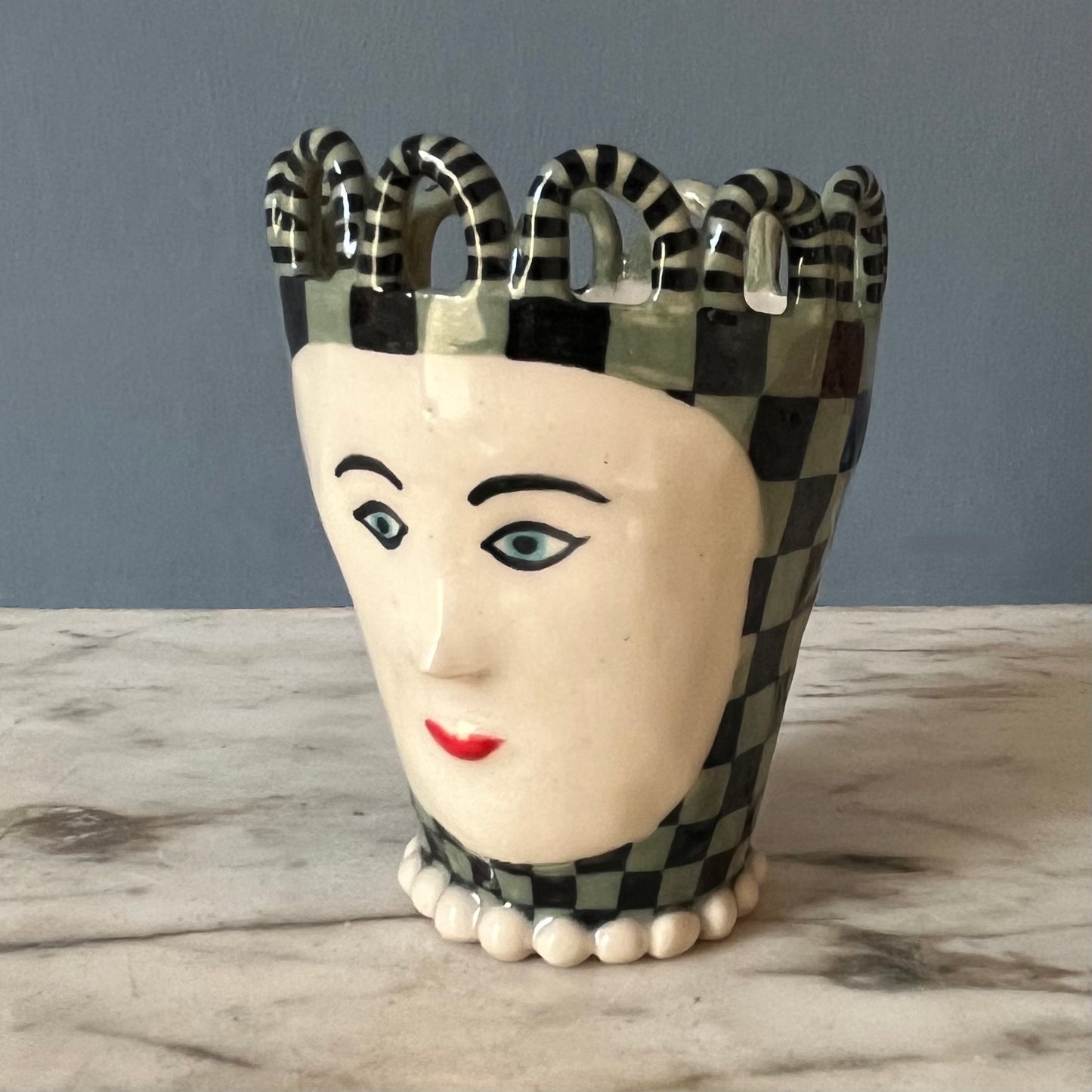 Green and Black Chequered Lady