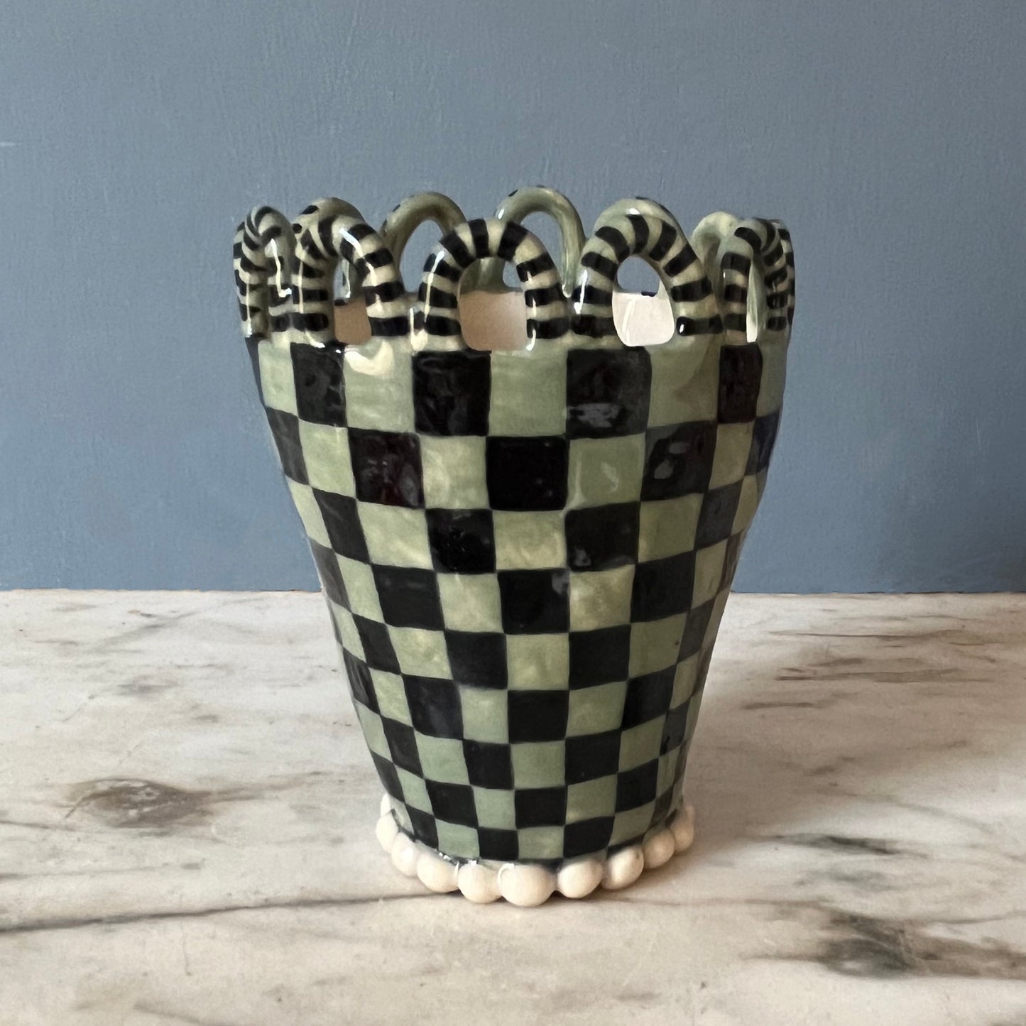 Green and Black Chequered Lady