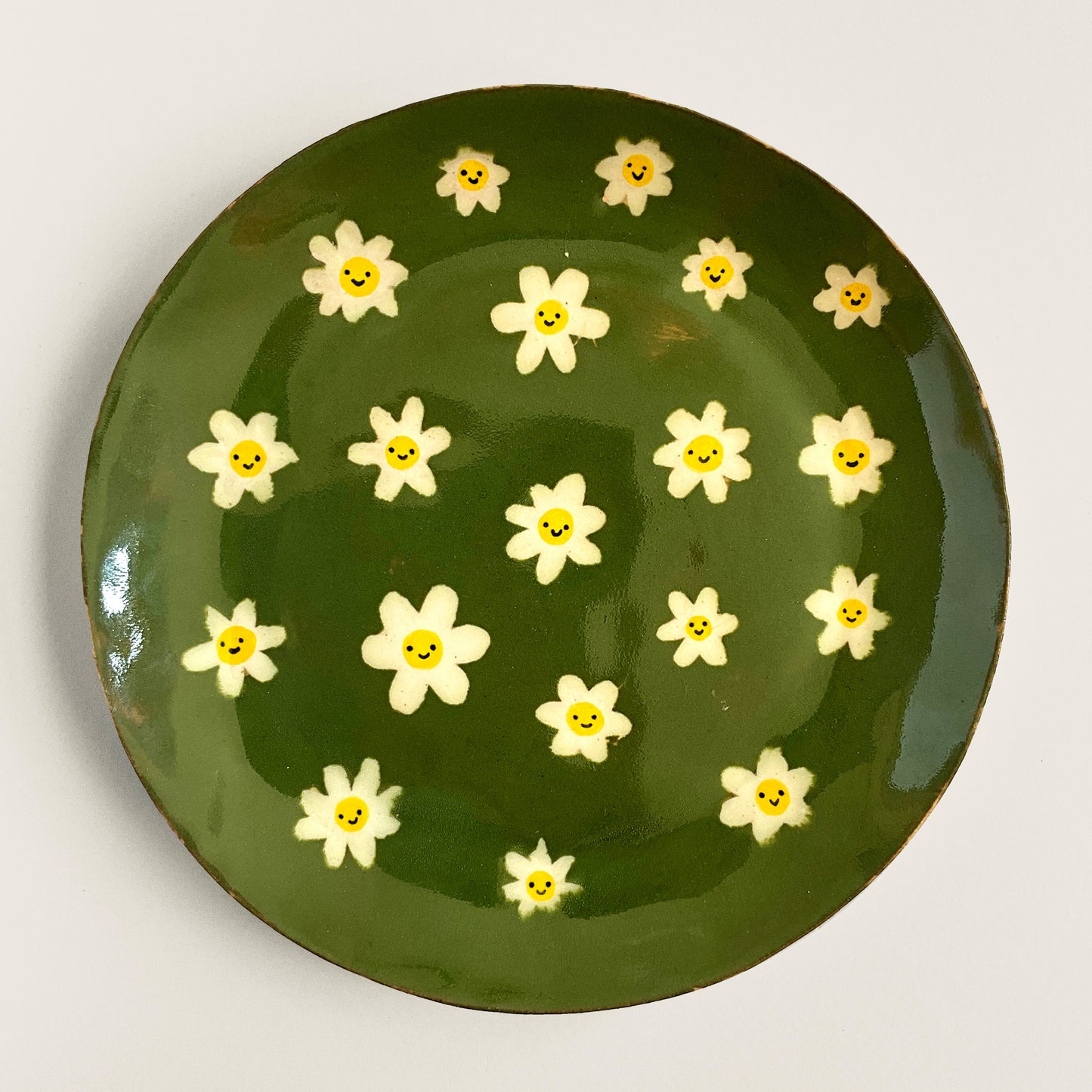 Happy Flower Faces plate