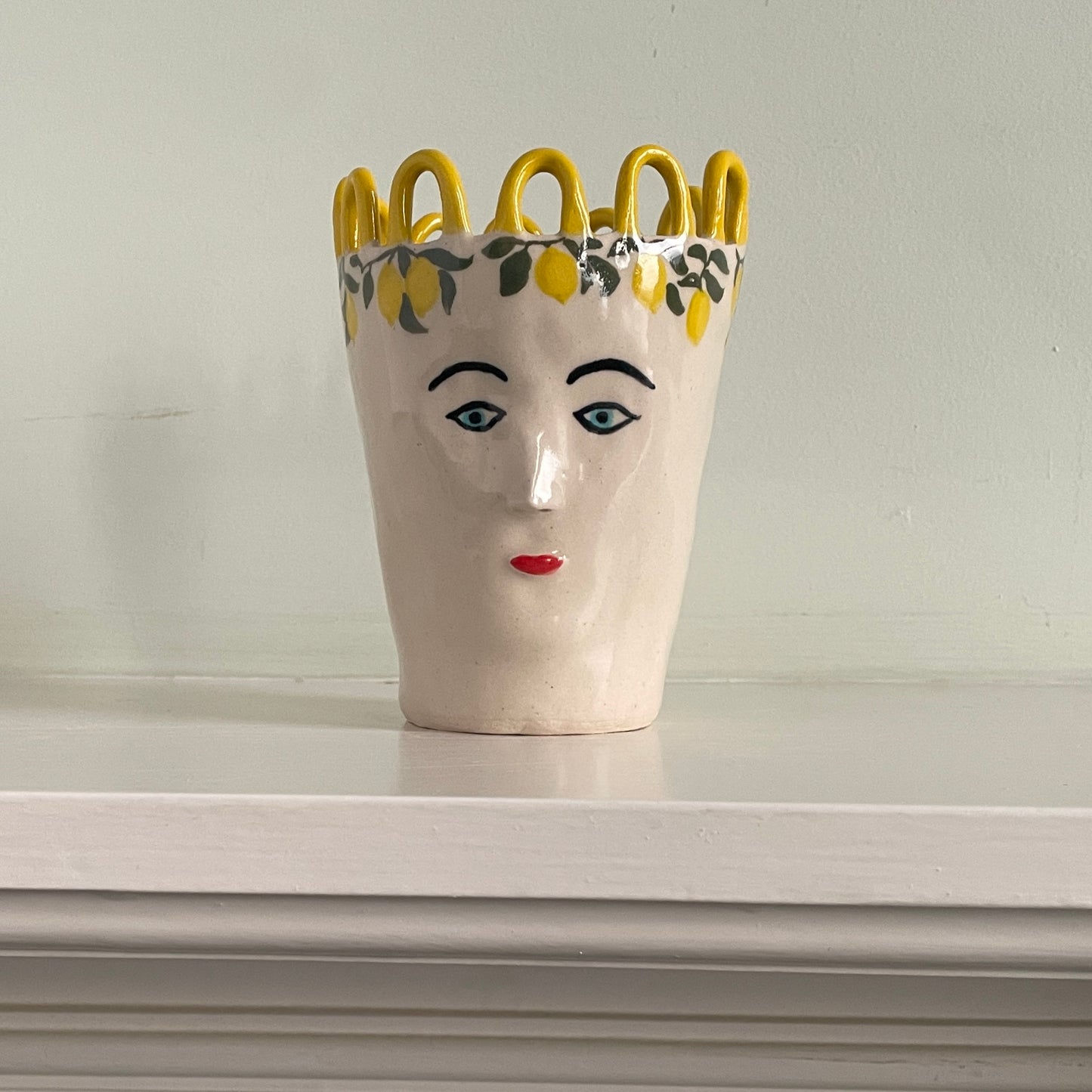 Lemon Lady Head Pot