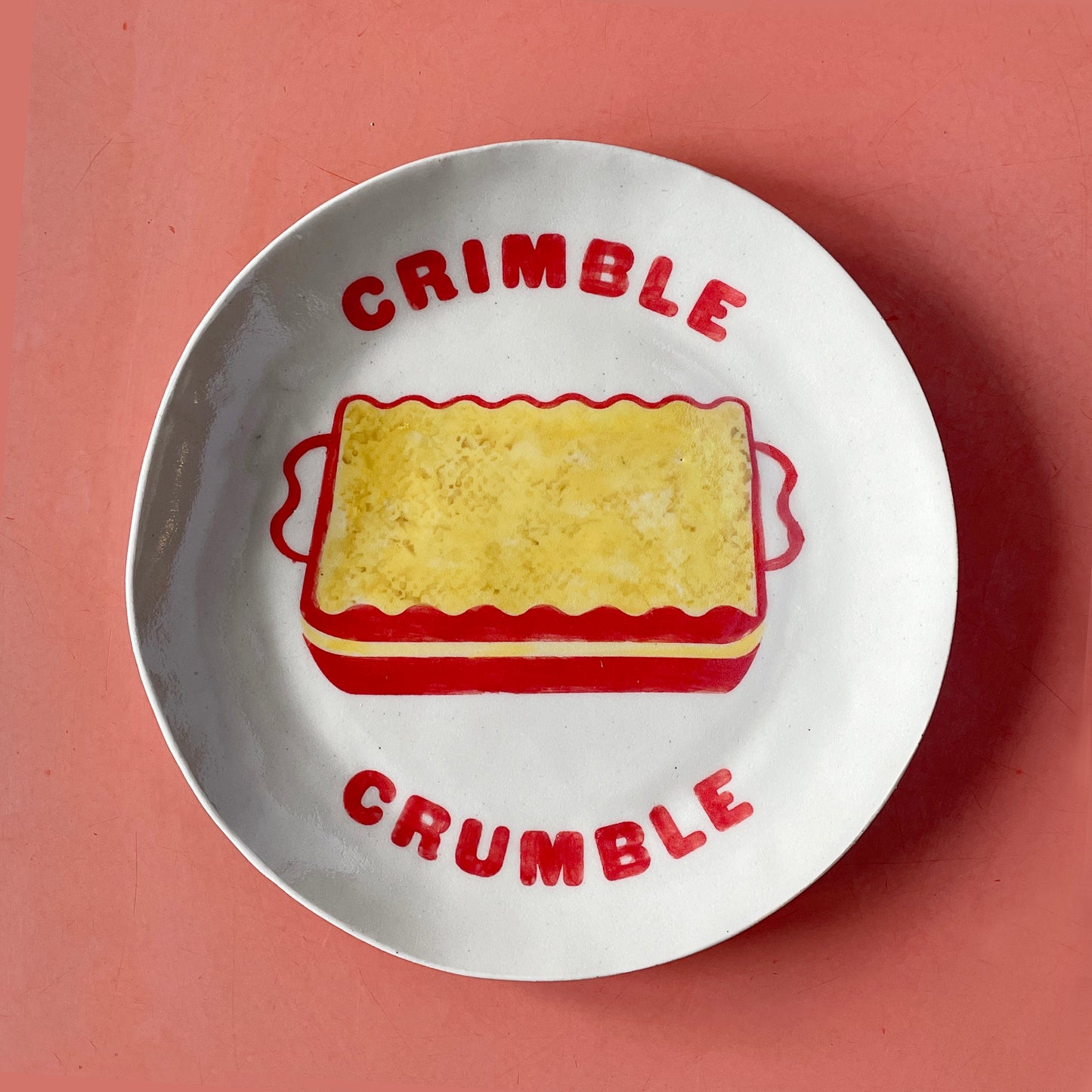 Friday Night Dinner – 'Crimble Crumble' Plate