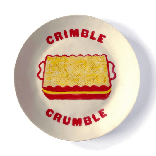 Friday Night Dinner – 'Crimble Crumble' Plate