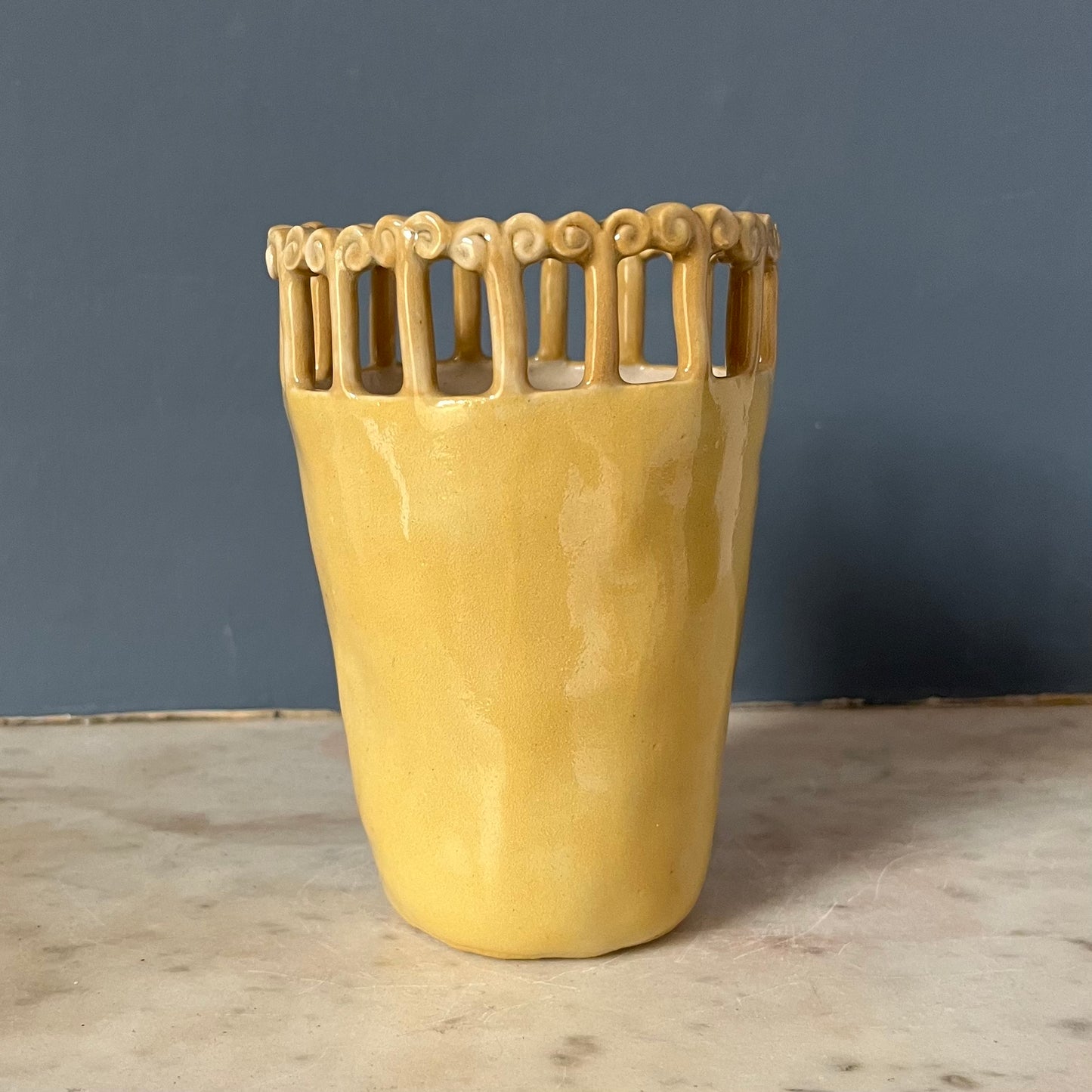 Honeydew Yellow with Roman Column Crown