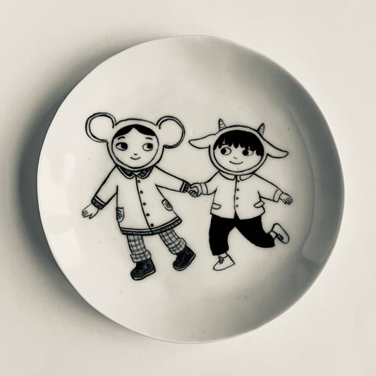 Mouse and Goat plate