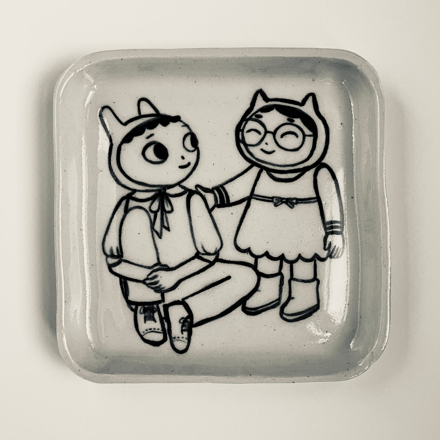 Caring Kitten plate