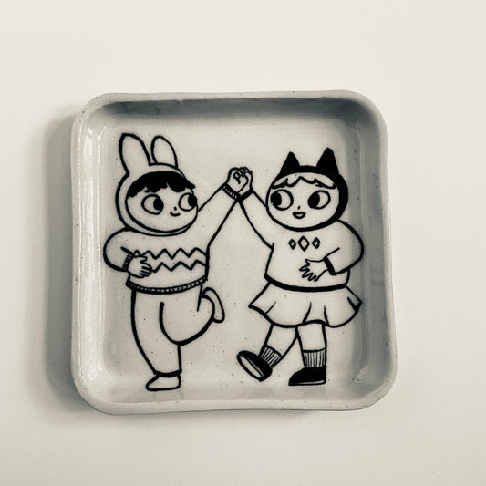 Dancing Bunny and Cat