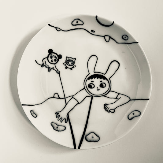 Bunny goes Climbing plate