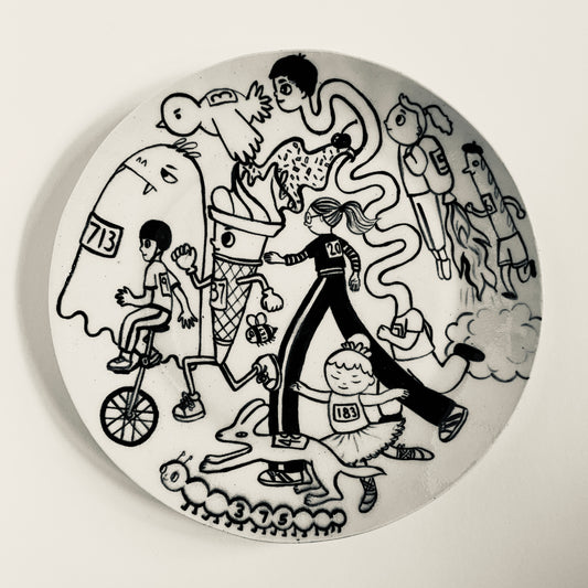 Marathon with Ice-cream and Ballerina Plate