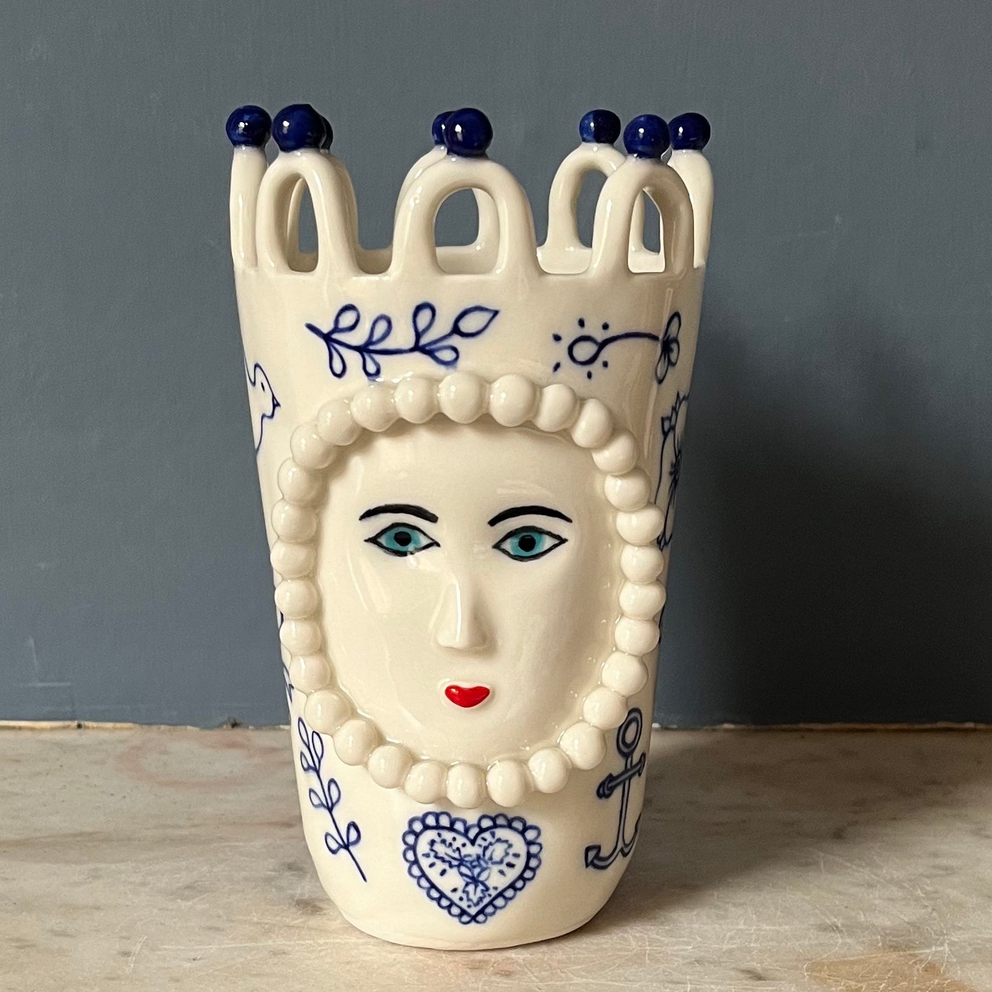 Porcelain Lady with Tattoos