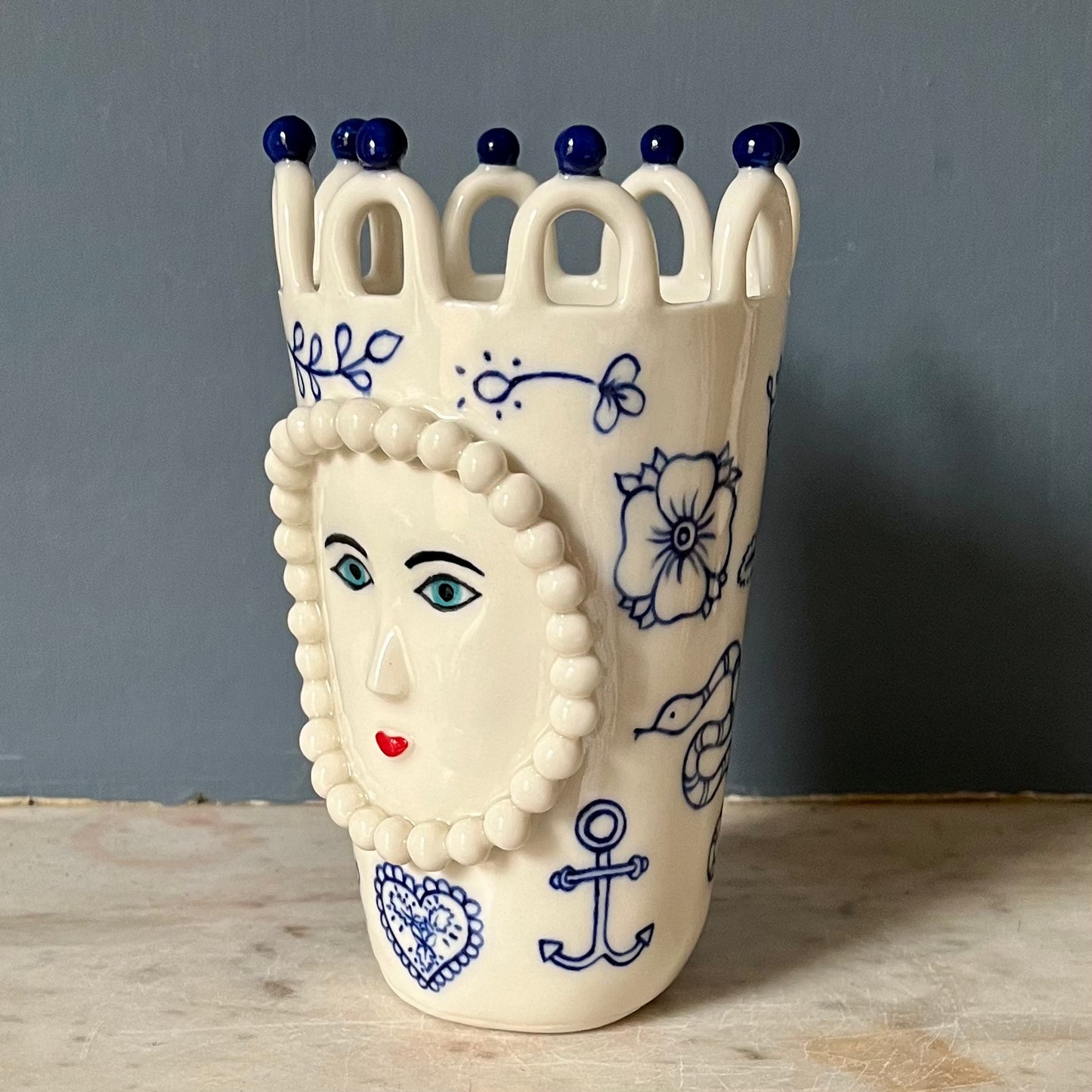 Porcelain Lady with Tattoos