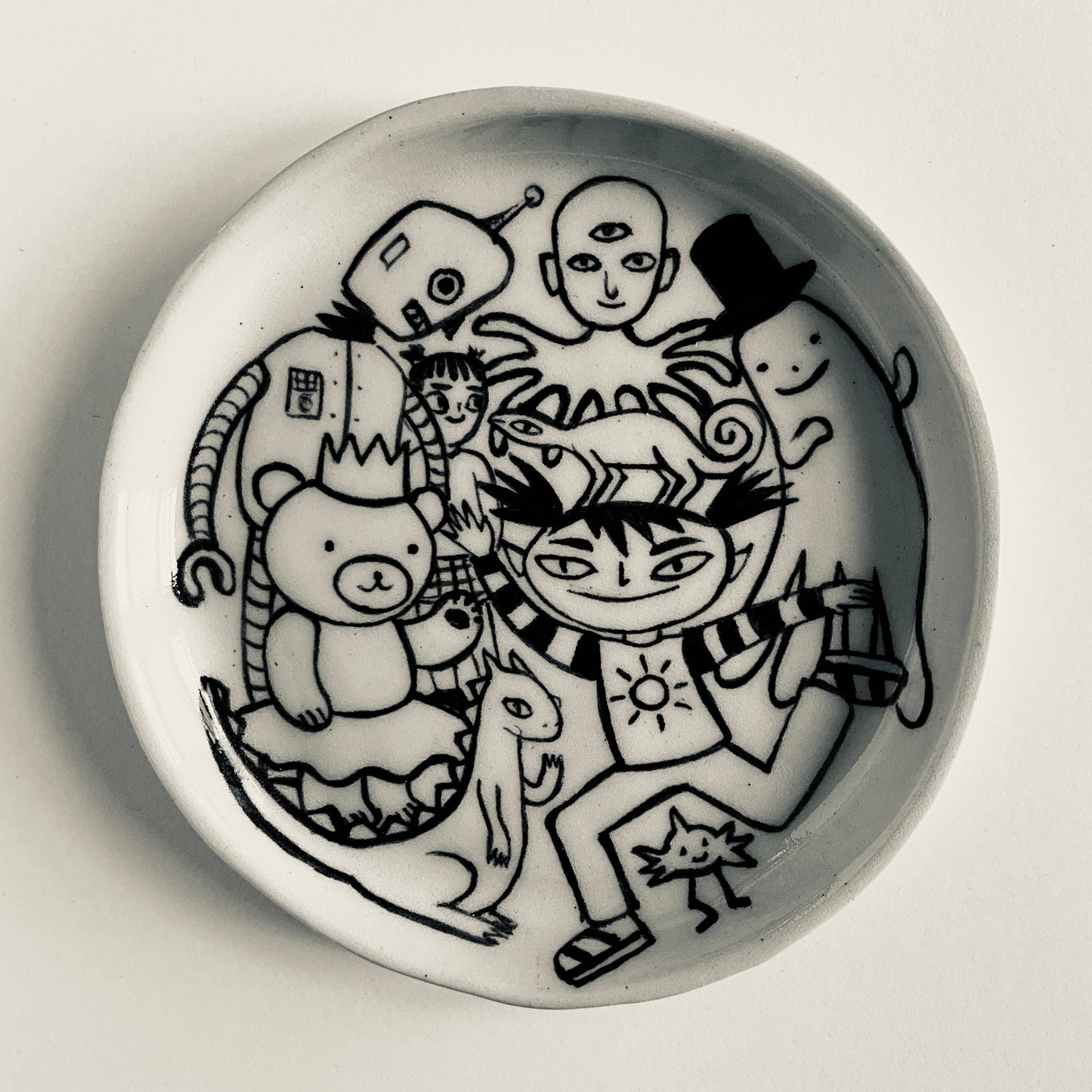 Mischievous Girl Orchestrates Chaos plate