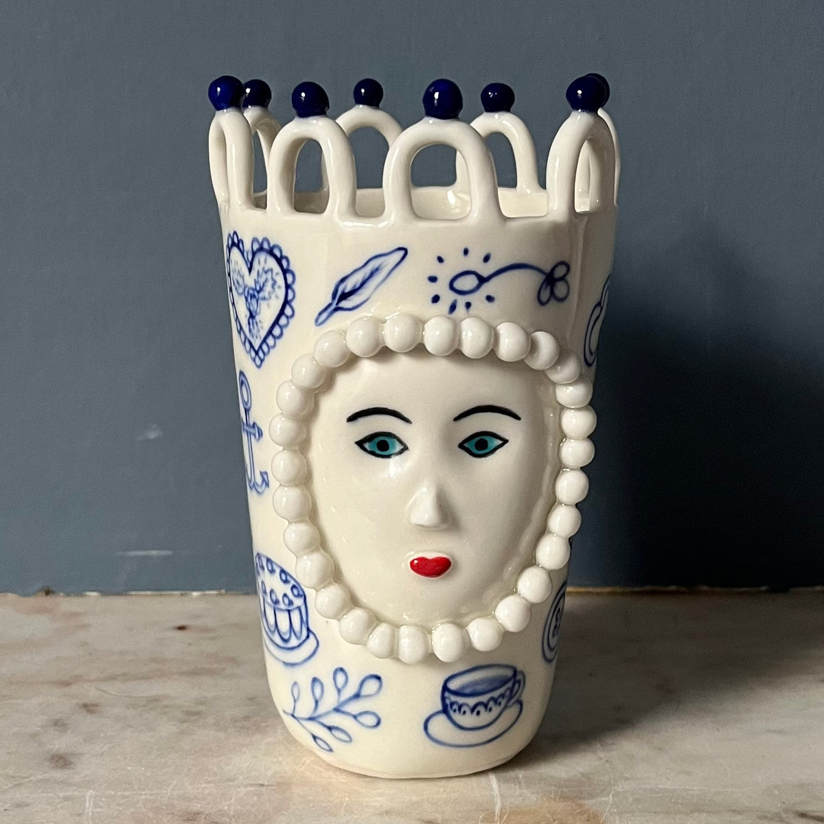 Porcelain Lady with Tattoos