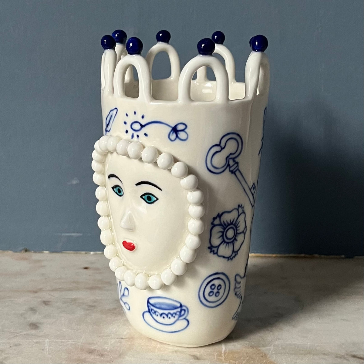 Porcelain Lady with Tattoos