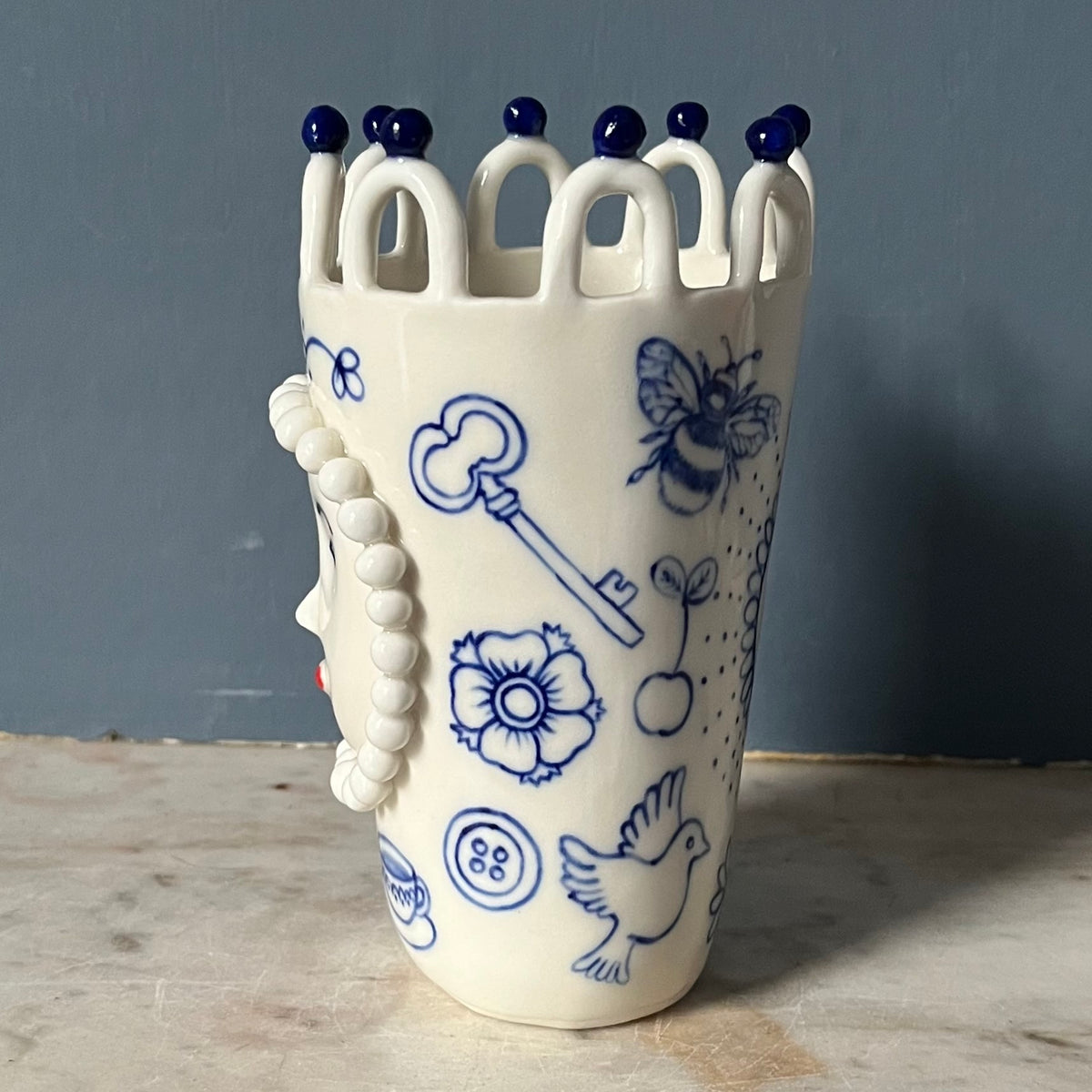 Porcelain Lady with Tattoos
