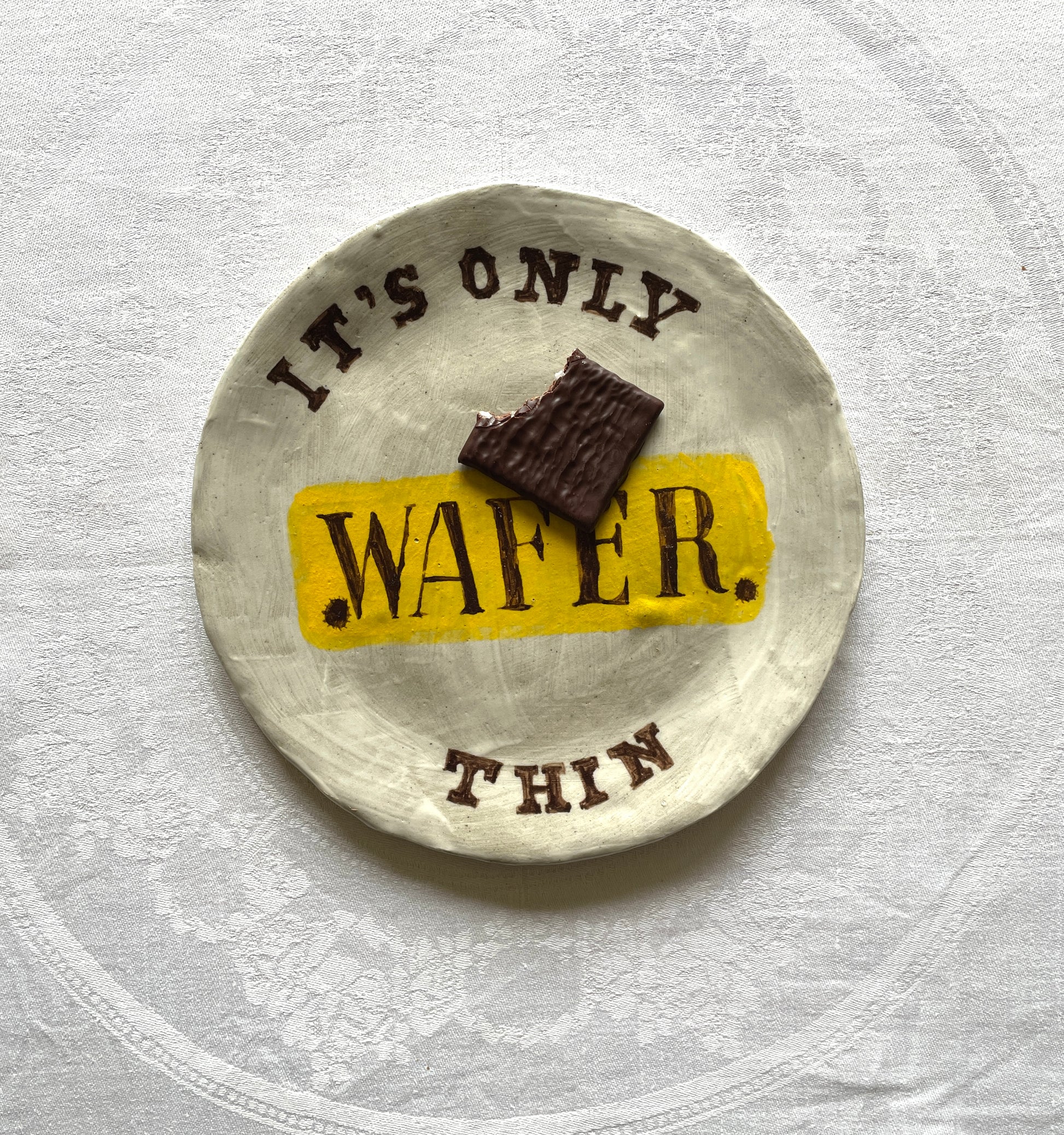 Monty Python – 'It's Only Wafer Thin' Plate and wafer