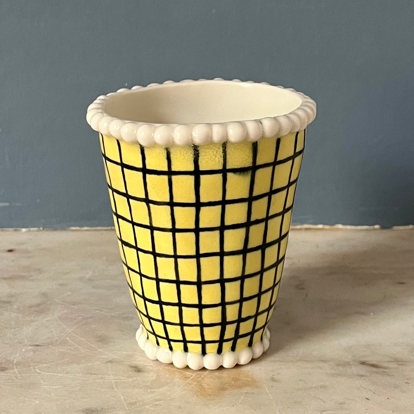 Lemon Yellow Lattice Lady