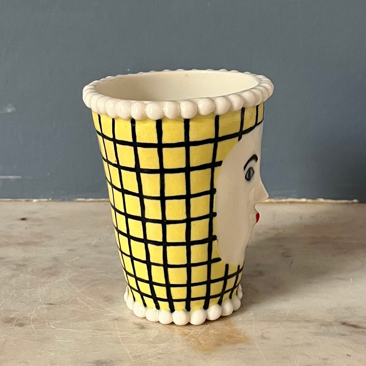 Lemon Yellow Lattice Lady