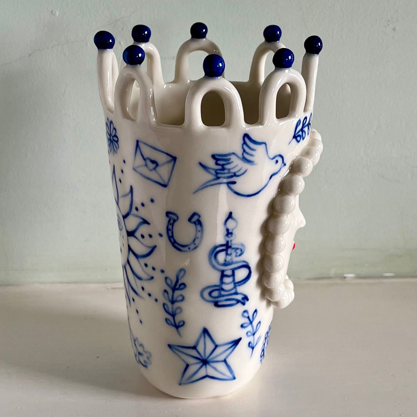 Porcelain Lady with Tattoos