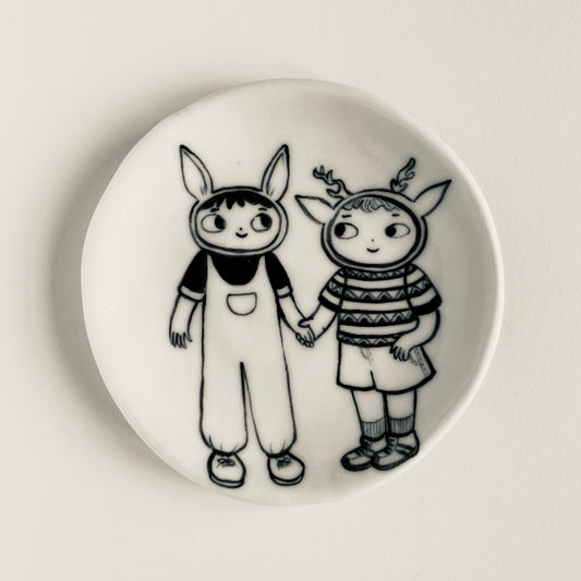 Donkey and Deer plate
