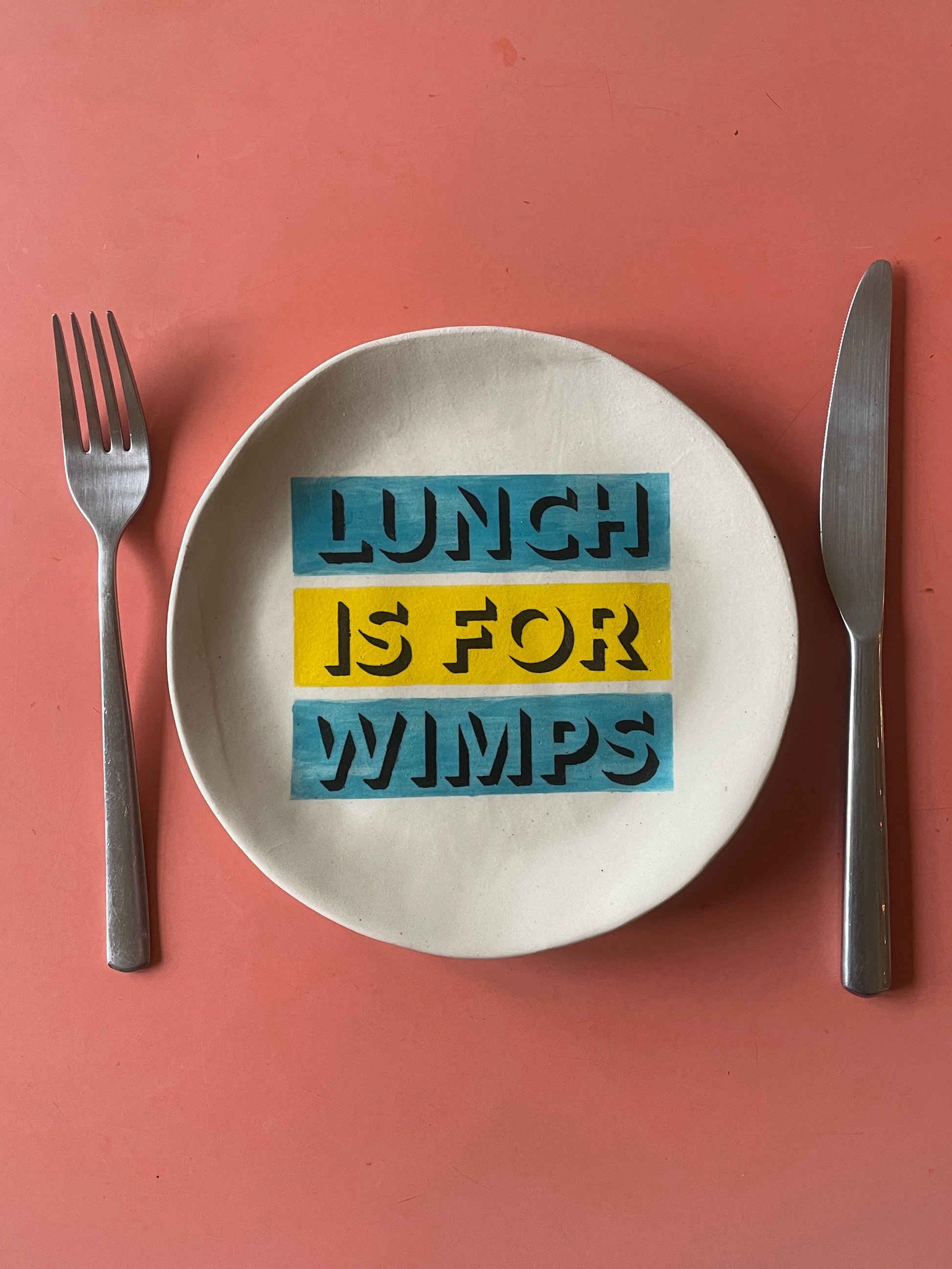 Wall Street – Lunch is for Wimps plate