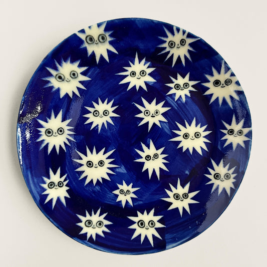 Cute Star Faces 3 plate