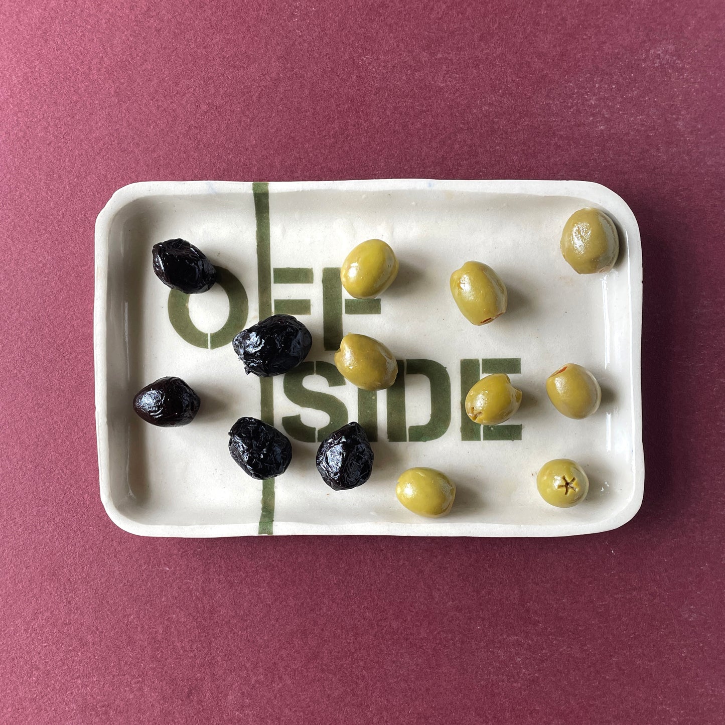 Offside Small Plate with olives