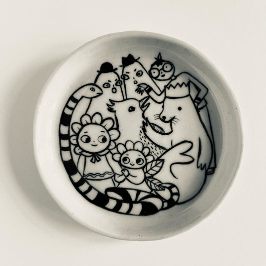 Stripy Snake Protects their Pals plate