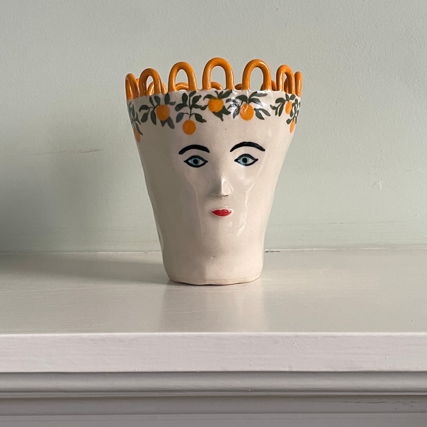 Orange Head Pot