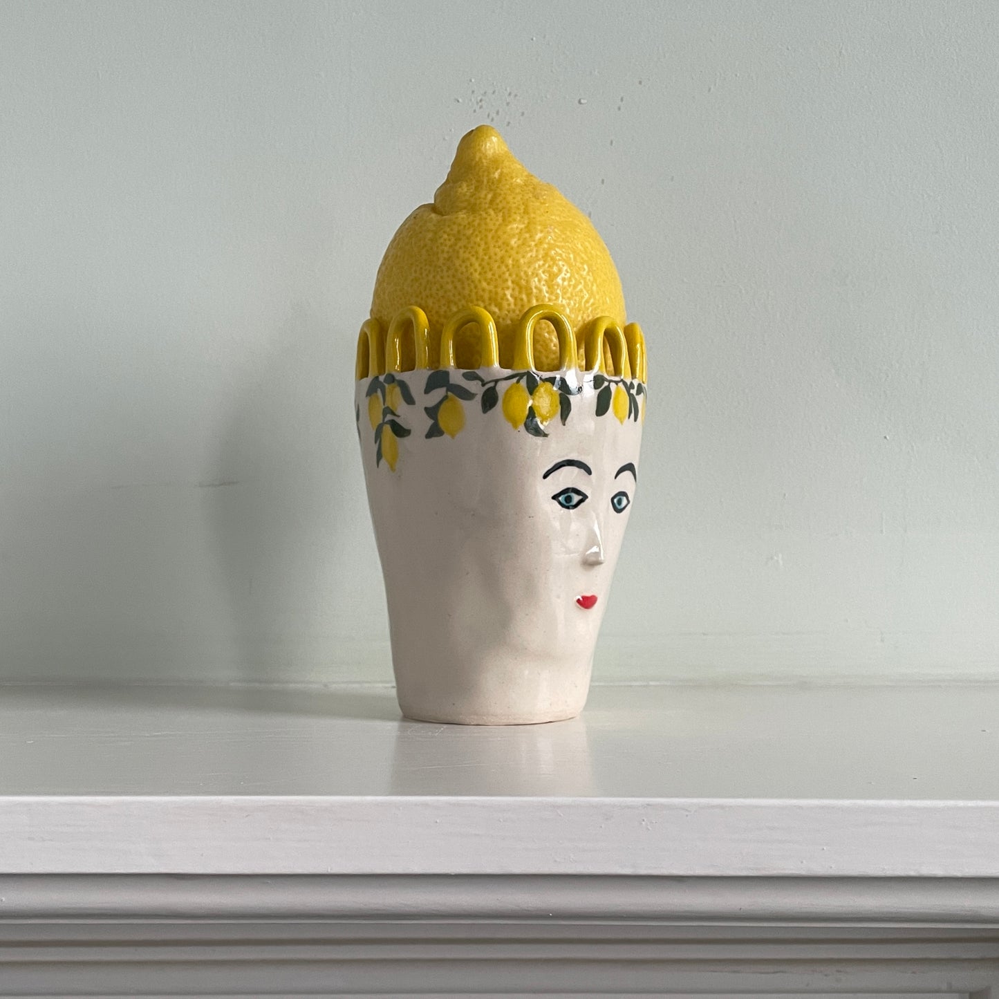 Lemon Lady Head Pot