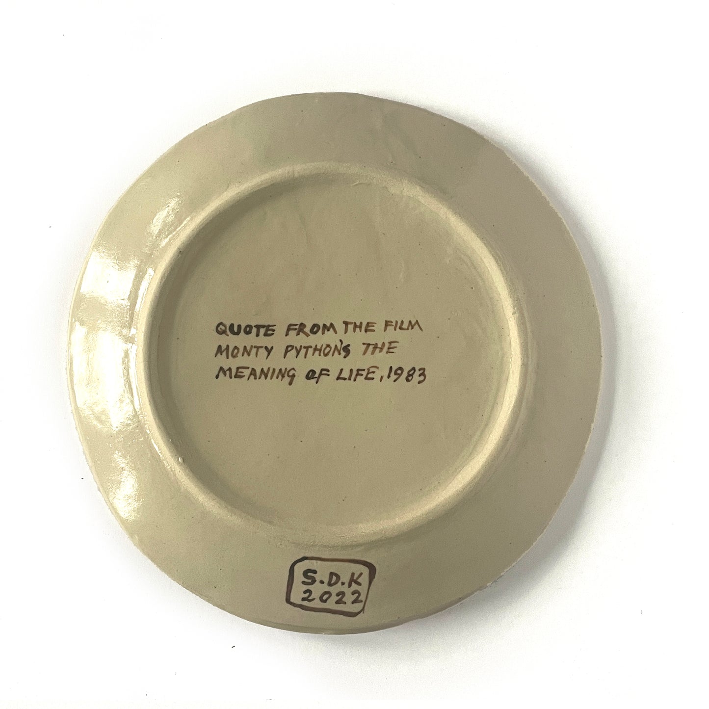 Monty Python – 'It's Only Wafer Thin' Plate reverse